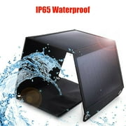 MDHAND 80W Foldable Portable Solar Panel with USB Port for Outdoor Camping RV Travel