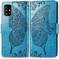 thumbnail image 3 of COTDINFORCA Case for Samsung Galaxy A51, Galaxy M40S Case Embossed Butterfly Flip Card Set Cash Leather Wallet Case PU, 3 of 5