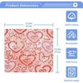 thumbnail image 5 of GZHJMY Valentine's Day Heart Cotton Washcloths Set of 2, 12"x12" Super Soft Absorbent Wash Cloths Bathroom Face Cloths Fingertip Towels for Gym Hotel and Spa, 5 of 7