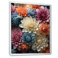 thumbnail image 2 of Designart "Vibrant Spectrum Of Mums In Bloom I" Mums Floater Framed Canvas Prints, 2 of 5