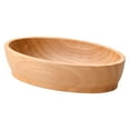 thumbnail image 3 of Oval Wooden Bowl Boat Shape Solid Wooden Food Plate Creative Wooden Bowl Salad Bowl Dried Fruit Tray Wooden Tableware for Kitchen Decoration Type 4, 3 of 10