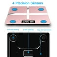 thumbnail image 3 of Weight Scale, Highly Accurate Digital Bathroom Body Smart Scale, Precisely Measures Weight up to 400 lbs,Rose, 3 of 8