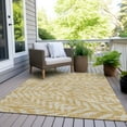 thumbnail image 6 of Addison Rugs Chantille Indoor/Outdoor Transitional Floral Gold Washable Rectangle Rug, 3' x 5', 6 of 6