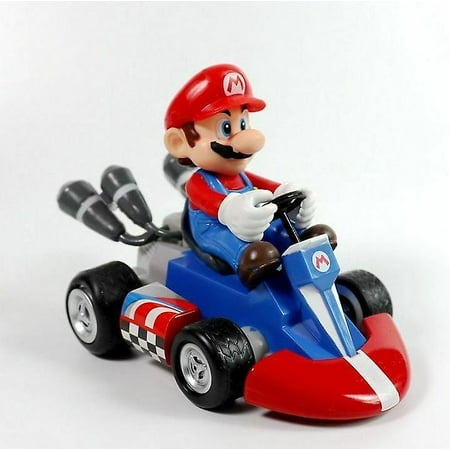 Super Mario Bros Kart Pull Back Car Action Figures Kids Birthday Party ...