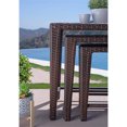 thumbnail image 2 of Coaster Home Furnishings Sevan 3 Piece Wicker Outdoor Table Set, Brown, 2 of 4