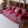 thumbnail image 6 of Jessy Home Sofa Covers Couch Cover Sofa Slipcover for Most Shape Sofas Multi-Function Furniture Cover for Pets Cats Dogs Home Decor 71"x 150"Red Wine, 6 of 8