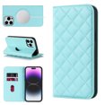 thumbnail image 1 of Wallet Case for iPhone 14 Pro Max 6.7 inch, Luxury Quilted PU Leather Flip Cover [Shockproof TPU] [Support Wireless Charging] with 2 Card Slots, Kickstand, FRID Blocking Case Cover, Blue, 1 of 10