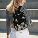 thumbnail image 5 of Disketp Japanese White Crane print Canvas Backpack Lightweight Travel Daypack Student Rucksack Laptop Backpack-Small, 5 of 5