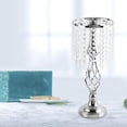 thumbnail image 1 of Candle Holder Candlestick Centerpiece for Table Hotel Wedding Silver Centerpiece restaurant Small, 1 of 7