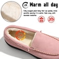 thumbnail image 4 of Knivor Plush Fuzzy Women's Slippers Cozy Warm Slip-On Winter House Slippers for Women Non Slip Rubber Sole Loafers Indoor Outdoor Moccasin Slippers Winter Daily Wear, 4 of 9