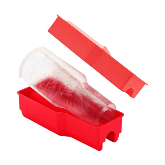 Tumbler Ice Mold for Cup 30-40 oz,Silicone Hollow Cylinder Ice Mold with Lid and Bin,Silicone Icecube Tray,Easy Fill & Release,for Freezer IceDrink Juice Whiskey Cocktail Coffee,Summer Gifts