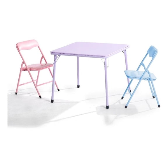 Homycasa Kids Table Chair Set Multicolor 2 Piece Set for Play and Dining