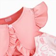 thumbnail image 4 of mgoYE Baby Girl Clothes 0-3 Months Toddler Baby Girls Dress and Cardigan Short Sleeve Shrug Flower Knit Tutu Dress Fall Outfit with Headband Set(Light Pink,2-3 Years), 4 of 4