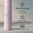 thumbnail image 6 of Philips Sonicare 5700 Series Electric Toothbrush - Next-Generation Sonicare Technology, Pressure Sensor, 6 Brushing Settings, Smartimer, Brushpacer, 21-Day Runtime, Light Pink, Model HX7132/01, 6 of 11