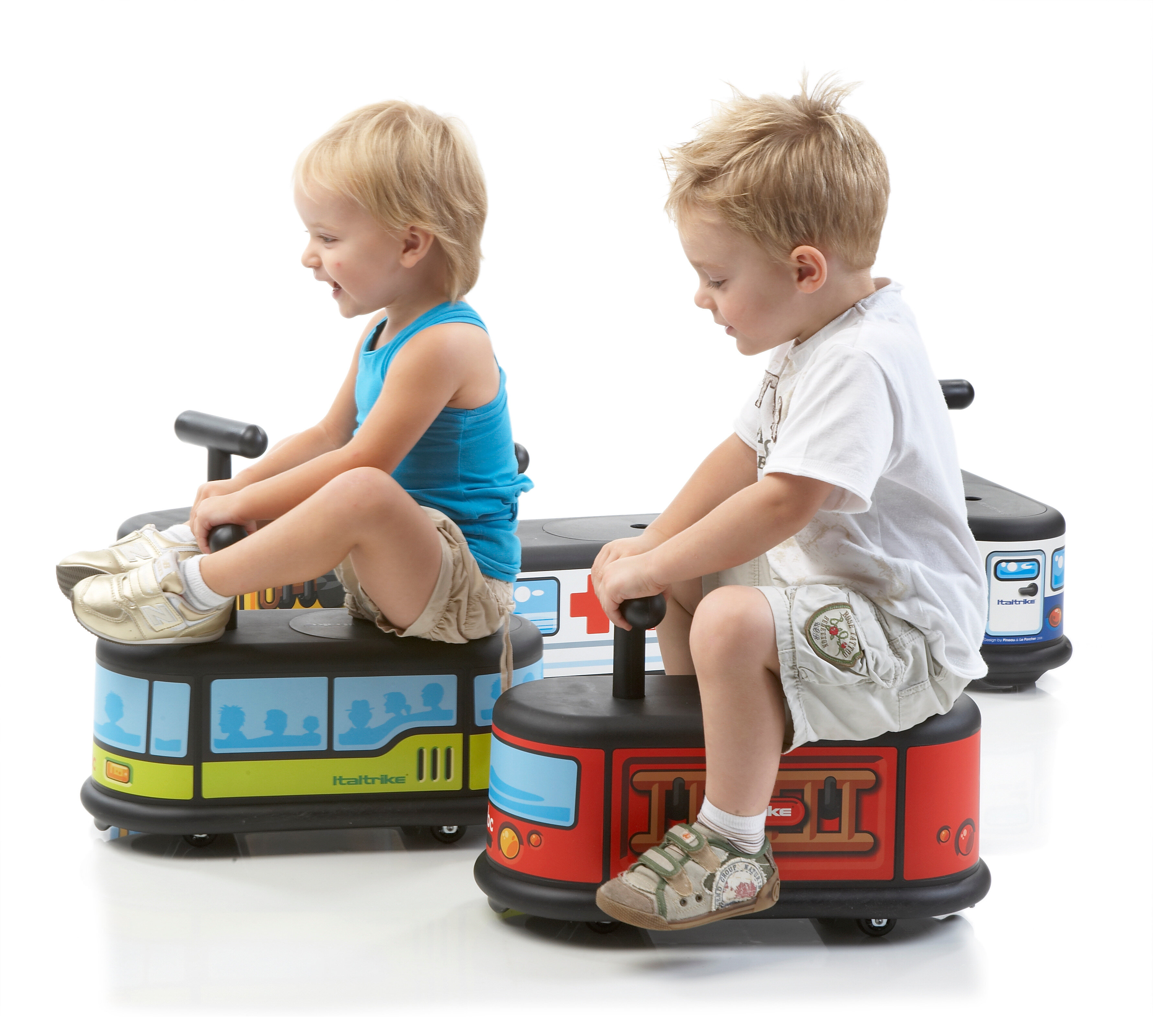 Italtrike La Cosa Ambulance Ride On Toy for Toddlers, Ages 1-6 Years, Made in Italy, Blue