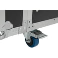thumbnail image 5 of 2 Tiers 10U PA DJ Rack with Wheels, Portable for Studios, Home Theatres, KTVs, Support to 661.39lbs, 25.3 * 21.5 * 23.9in, Black, 5 of 8