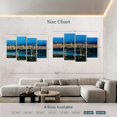 thumbnail image 3 of Elephant Stock Vancouver Night Lights Wall Art - Horizontal Multi Panel Canvas - Living Room Wall Decor - Places Multi Panel - Blue And Yellow Decor - 75" x 48", 3 of 4