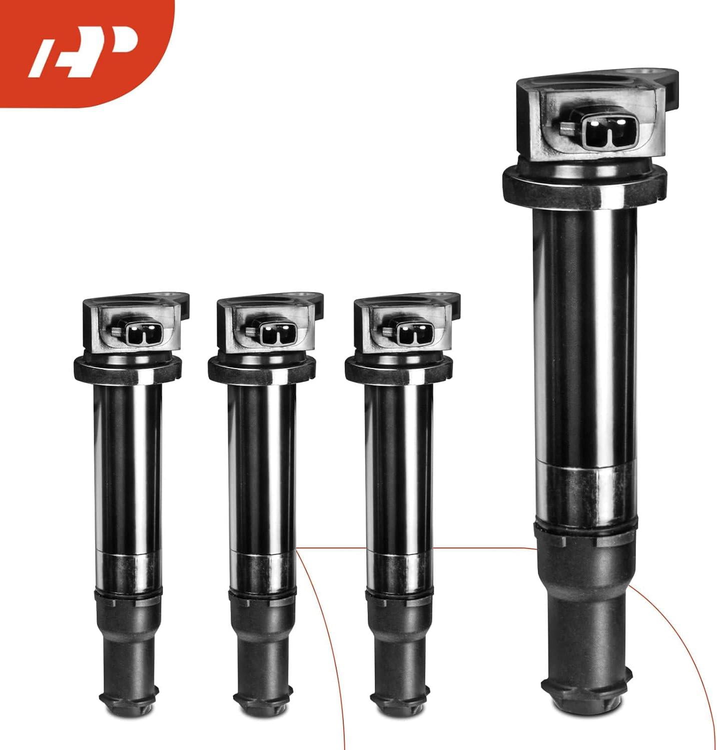 A-Premium Ignition Coils Pack Compatible with Hyundai Accent Kia Rio Rio5 2006 2007 2008 2009 2010 2011 1.6L Compatible UF-499 27301-26640 C1543 (4-PC Set)