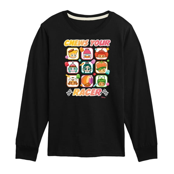 Disney Wreck It Ralph - Chews Your Racer - Toddler & Youth Long Sleeve Graphic T-Shirt