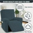 thumbnail image 6 of Lavish Cover Stretch Recliner Chair Cover, Non-Slip Slipcovers for Recliner Chair, Washable Furniture Protector with Pocket & Elastic Bottom for Kids Pets, 1 Seater, Coffee, 6 of 9