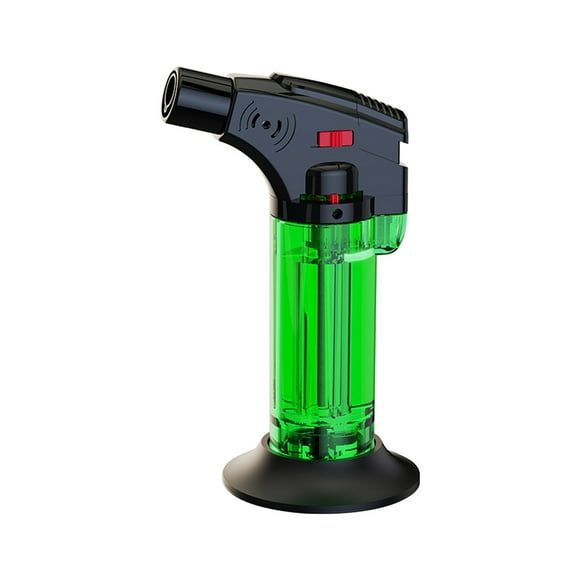 Tengw Butane Lighter, Kitchen Torch Lighter, Cooking Refillable Torch with Adjustable Flame and Safe Lock, Super Strong Blue Flame Torch for Desserts, BBQ, Kitchen