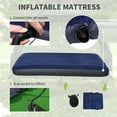 thumbnail image 5 of 2 Person Foldable Camping Cot with Tent, Bedspread and Thick Air Mattress, 4-In-1 Elevated Camping Bed Tent for Outdoor Hiking, Picnic, Travel, 5 of 7
