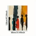 thumbnail image 2 of 1pc Vibrant Abstract African American Figures Canvas Art Print - 31.49x47.2" Frameless Modern Wall Decor for Living Room, Bedroom, Kitchen, Bathroom, 2 of 8