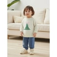 thumbnail image 4 of Rovasas Little Girl Christmas Sweater Tree Crewneck Long Sleeve Knit Tops, 4 of 9