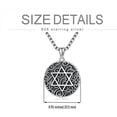 thumbnail image 4 of SISGEM 925 Sterling Silver Star of David Pendant Gift Jewelry Necklace for Men Father Dad, 4 of 7