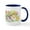 White/Navy Inside, variant on CafePress - Easter Bunnies, Duckling And Tulips - 11 oz Ceramic Mug - Novelty Coffee Tea Cup
