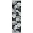 thumbnail image 2 of World Rug Gallery Modern Geometric Design Area Rug - BLACK 2'x7', 2 of 8