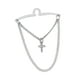thumbnail image 5 of Cadena para sujetacorbatas, accesorio decorativo de metal para corbata, pasador de corbata, cadena de eslabones de cobre Plata, 5 of 9