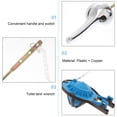 thumbnail image 3 of Toilet Tank Handle Assorted Color 2Pcs 10.24X1.97X1.38in Plastic Copper Flush Lever for Bathroom Use, 3 of 8