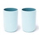 thumbnail image 1 of Las tazas para beber reutilizables irrompibles tienen 2 colores, vaso de plástico para cepillo de dientes, apto para lavavajillas, 1 of 5