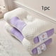 thumbnail image 3 of Almohada Suave No Colapsable Apoya la Columna Cervical, Ayuda a Dormir, Uso para Adultos y Estudiantes, 64*34cm Almohada Mediana Morada, 3 of 6