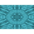 thumbnail image 1 of Ahgly Company Indoor Rectangle Patterned Dark Cyan Green Area Rugs, 4' x 6', 1 of 6