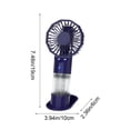 thumbnail image 3 of Portable Mist Fan - Usb Charging & 3 Speed Settings, Personal Cooler with Humidifying Function, for Travel, Home & Office, Blue, JKODE, 3 of 8