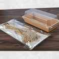 thumbnail image 4 of FUEENIRVA Kraft Paper Cake Box Carrier Transparent Lid Multi-Color for Storage 20Pcs, 4 of 6