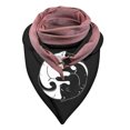 thumbnail image 2 of Dvkptbk Scarf Universal Winter Warm Windproof Prints Double-Layer Buckle Scarf Clothes on Clearance, 2 of 2