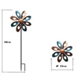 thumbnail image 3 of Wosthever Giratorio al aire libre viento Spinner arte colorido molino de viento para decoraciones de césped Kits de decoración para fiestas rojo oro azul 22x9.5x68cm, 3 of 6