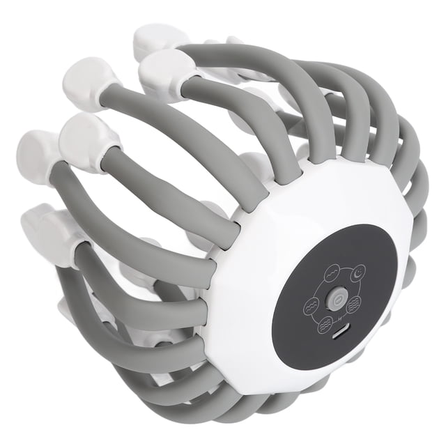 Masajeador Eléctrico Del Cuero Cabelludo Con Garra, Masajeador De Cabeza Ajustable, Transmisión De Voz Musical, LED Rojo Para Ancianos Para El Hogar