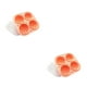 thumbnail image 4 of Molde de cubitos de hielo Toystoory 4 agujeros bandeja de pastelería silicona rosa 2Conjunto, 4 of 6