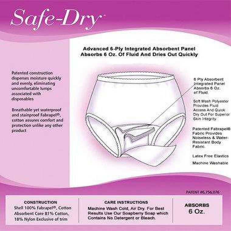 Women's Fluid-Resistant 100% Cotton Underwear With 6 Ply Integrated Crotch  Panel