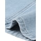 thumbnail image 5 of Falda midi de mezclilla desgastada de cintura alta para mujer INSPIRE CHIC con bolsillos XL azul claro, 5 of 6