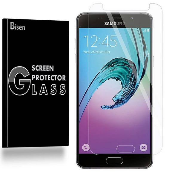 Samsung Galaxy J5 (2016) [BISEN] 9H Tempered Glass Screen Protector, Anti-Scratch, Anti-Shock, Shatterproof, Bubble Free