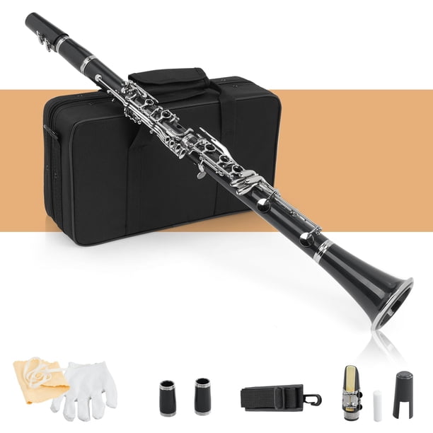 Clarinete Ktaxon Si Bemol 17 Llaves Bakelita Set para Estudiantes