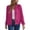 Hot Pink, variant on Lightweight Zip Up Jackets for Women Long Sleeve Casual Plain Waffle Jacket Fall Coat Outerwear