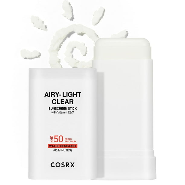 Protector solar en barra COSRX Airy-Light Clear SPF 50 19 g con vitamina E y C