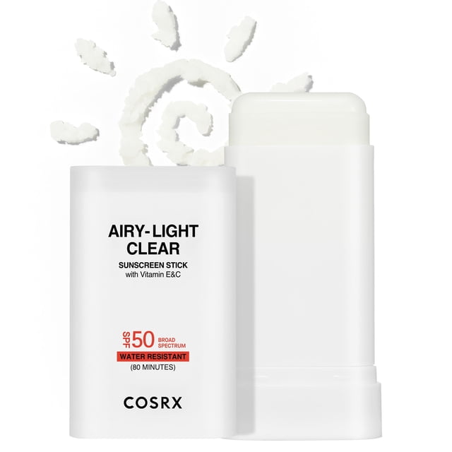 Protector solar en barra COSRX Airy-Light Clear SPF 50 19 g con vitamina E y C