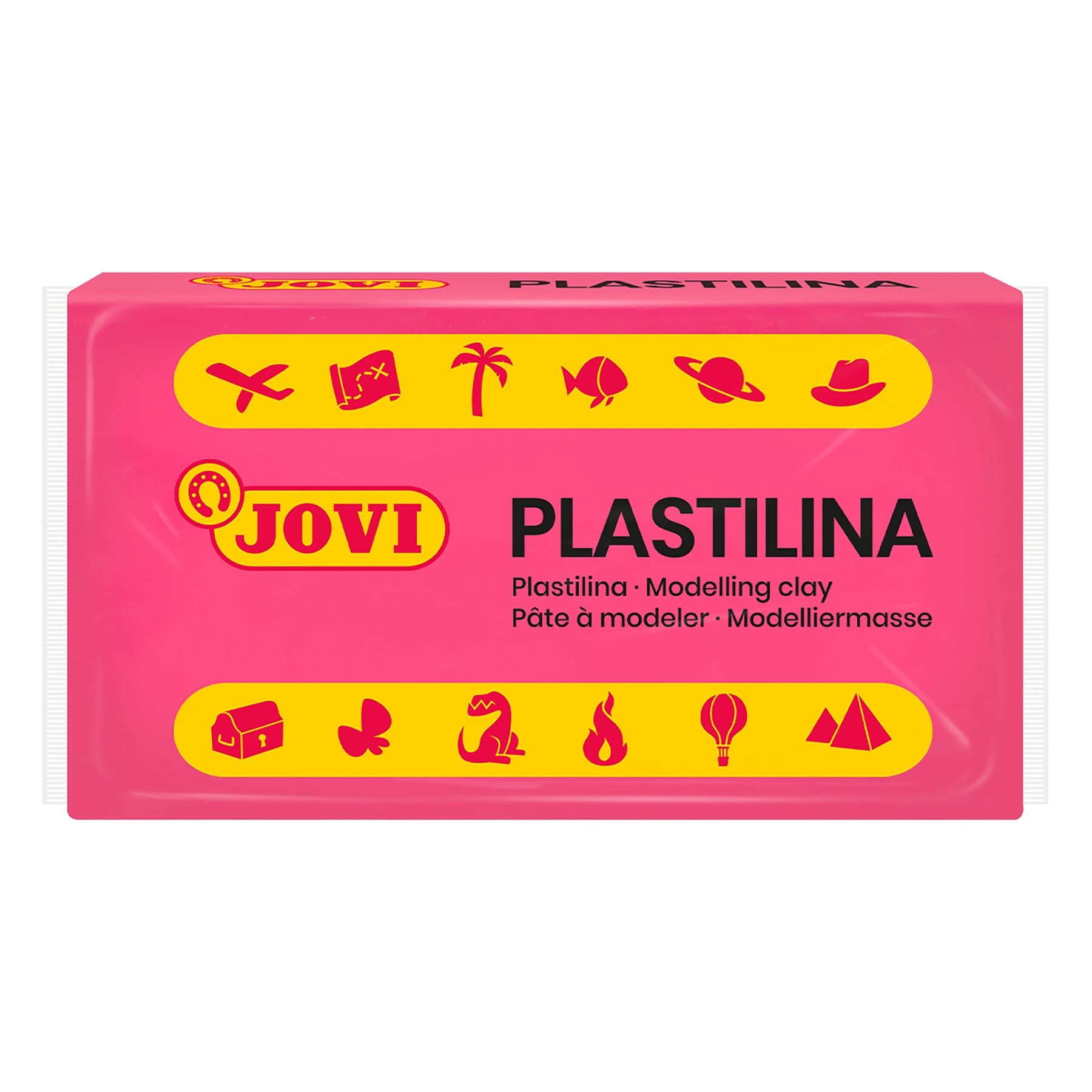 JOVI Plastilina Modeling Clay, Display Box of 30 Bars, Neon Colors